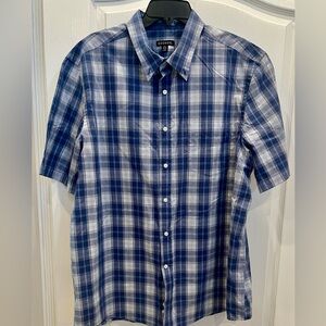 George Short Sleeve Striped Blue Men. Size: XL /XG 46-48